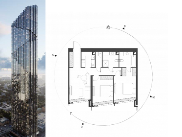 81,4 м², 2-комнатные апартаменты 59 795 724 ₽ - изображение 69