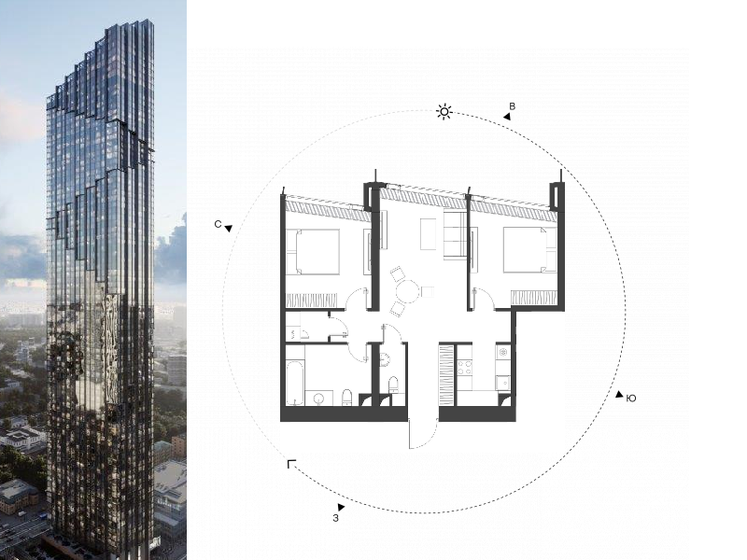 73,7 м², 2-комнатная квартира 53 357 328 ₽ - изображение 30