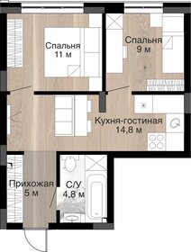 28 м², 1-комнатная квартира 3 000 000 ₽ - изображение 87