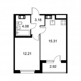 36,2 м², 1-комнатная квартира 5 689 680 ₽ - изображение 87