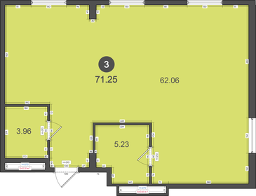 Квартира 71,3 м², 3-комнатная - изображение 1