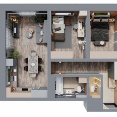 Квартира 69,2 м², 2-комнатная - изображение 2