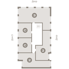 Квартира 34,1 м², студия - изображение 3