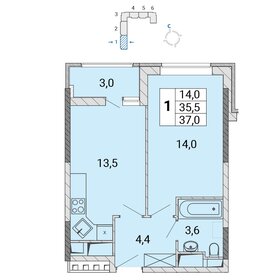 36,5 м², 1-комнатная квартира 6 478 750 ₽ - изображение 32