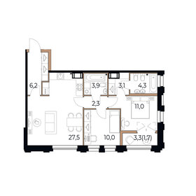 116 м², 2-комнатная квартира 13 200 000 ₽ - изображение 167