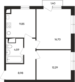44 м², 2-комнатная квартира 8 500 000 ₽ - изображение 73