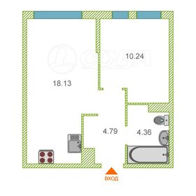 Квартира 38 м², 1-комнатная - изображение 1