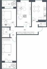 74,6 м², 3-комнатная квартира 6 100 000 ₽ - изображение 108