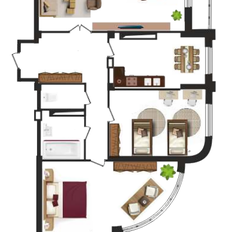 Квартира 134,3 м², 3-комнатная - изображение 2