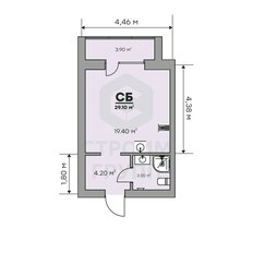 Квартира 29,1 м², студия - изображение 2