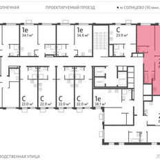 Квартира 61,7 м², 2-комнатная - изображение 2