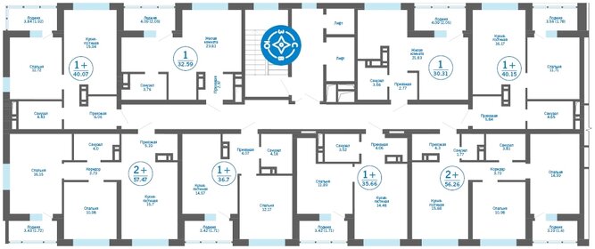 58 м², 2-комнатная квартира 6 100 000 ₽ - изображение 62