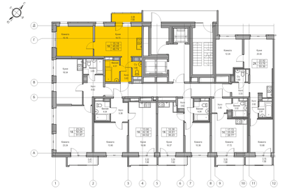 45,2 м², 1-комнатная квартира 8 550 646 ₽ - изображение 38