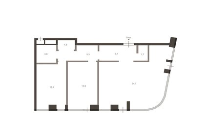 Квартира 81 м², 3-комнатные - изображение 2