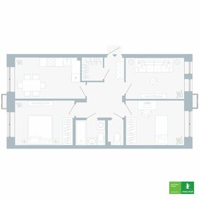 Квартира 66,4 м², 3-комнатная - изображение 1