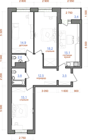 91,4 м², 3-комнатная квартира 10 236 800 ₽ - изображение 4