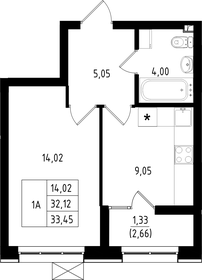 33,9 м², 1-комнатная квартира 5 999 000 ₽ - изображение 35