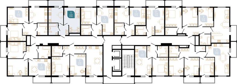 36 м², 1-комнатная квартира 6 300 000 ₽ - изображение 41