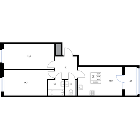 57 м², 3-комнатная квартира 6 900 000 ₽ - изображение 64