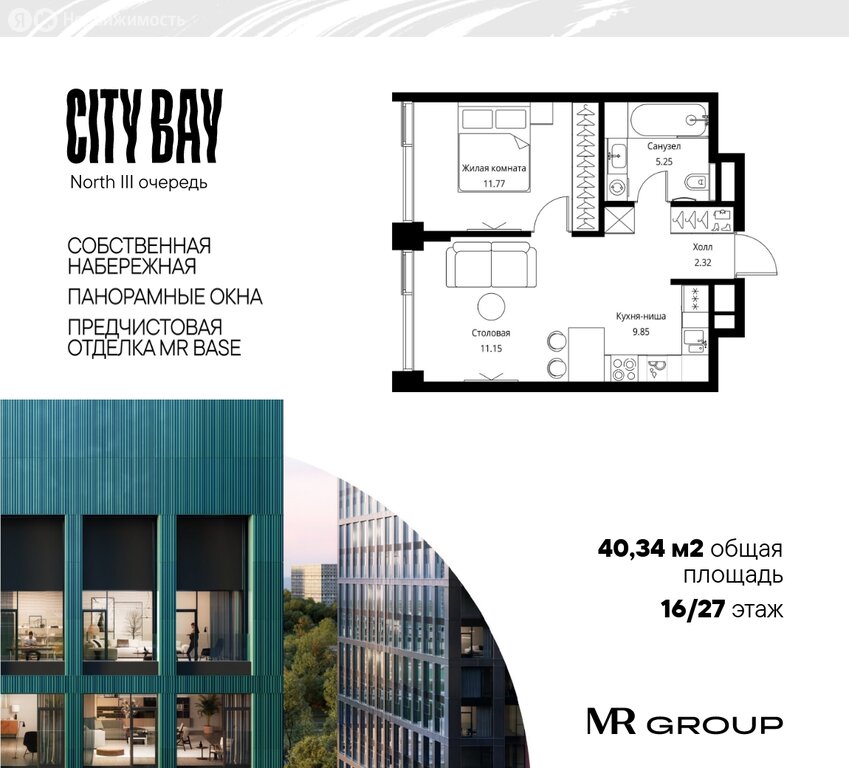 Варианты планировок ЖК City Bay - планировка 5