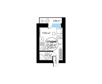 25,3 м², квартира-студия 3 229 983 ₽ - изображение 9