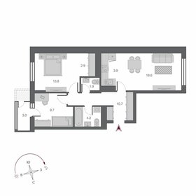 60,3 м², 3-комнатная квартира 7 200 000 ₽ - изображение 87