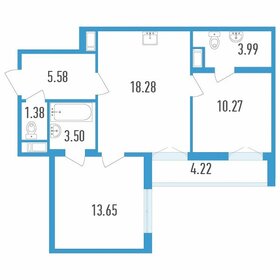 Квартира 58,8 м², 2-комнатная - изображение 1