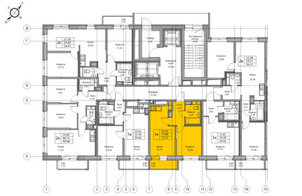 34,5 м², 2-комнатная квартира 6 500 000 ₽ - изображение 95