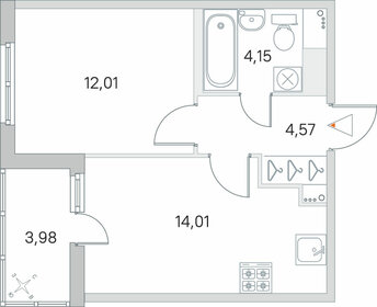 36,3 м², 1-комнатная квартира 5 648 547 ₽ - изображение 10