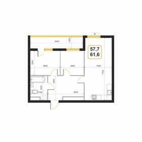 61,6 м², квартира-студия 8 377 600 ₽ - изображение 58