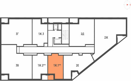 42,5 м², 1-комнатная квартира 8 990 000 ₽ - изображение 39