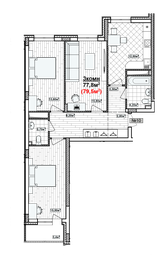 104,8 м², 3-комнатная квартира 24 497 000 ₽ - изображение 98