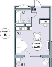 52,2 м², квартира-студия 3 700 000 ₽ - изображение 82