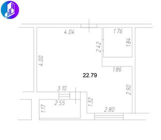 Квартира 28 м², 1-комнатная - изображение 1