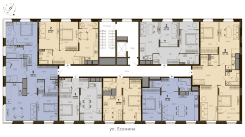 40,2 м², 1-комнатная квартира 5 900 000 ₽ - изображение 84