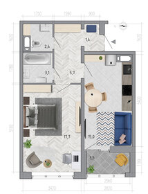 47,1 м², 1-комнатная квартира 3 815 100 ₽ - изображение 8