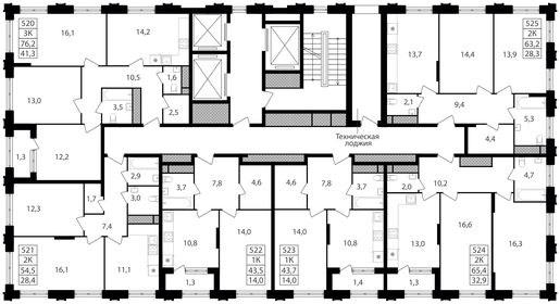 Квартира 63,2 м², 2-комнатная - изображение 2