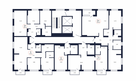 89 м², 3-комнатная квартира 7 950 000 ₽ - изображение 75