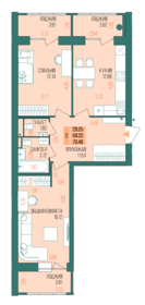 67 м², 2-комнатная квартира 5 752 800 ₽ - изображение 50