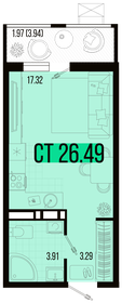 26,5 м², 1-комнатная квартира 3 088 734 ₽ - изображение 55
