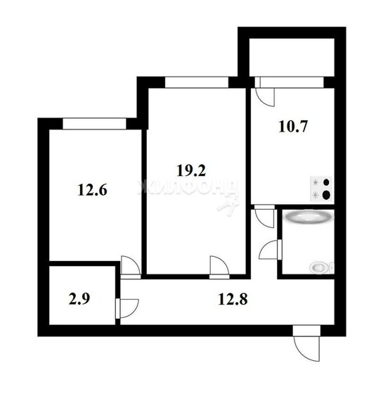 60 м², 2-комнатная квартира 4 700 000 ₽ - изображение 1