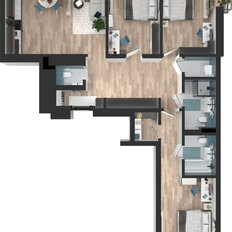 Квартира 103 м², 3-комнатная - изображение 4