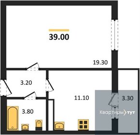 38,4 м², 1-комнатная квартира 3 782 922 ₽ - изображение 30