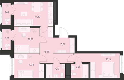 82,2 м², 3-комнатная квартира 6 950 000 ₽ - изображение 10