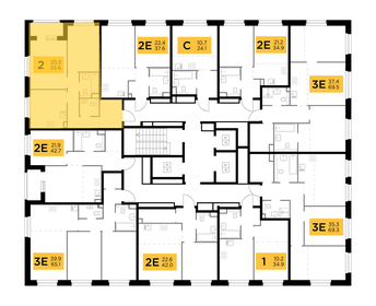 70,4 м², 2-комнатная квартира 11 500 000 ₽ - изображение 69