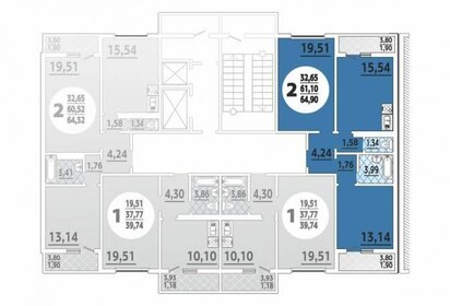 Квартира 65 м², 2-комнатная - изображение 5