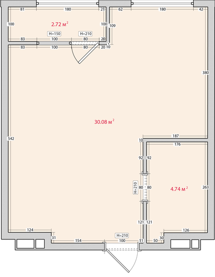 35,6 м², 1-комнатная квартира 5 450 360 ₽ - изображение 1