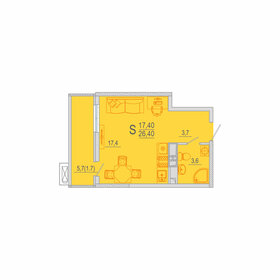 28 м², квартира-студия 2 920 500 ₽ - изображение 46