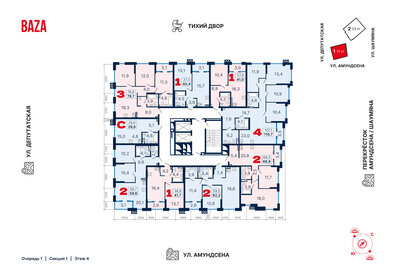 75,3 м², 3-комнатная квартира 11 500 000 ₽ - изображение 66