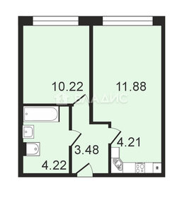 Квартира 34 м², 2-комнатная - изображение 1